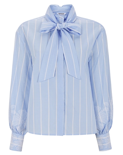 Soft Rebels - SRKiri Hemd - Windsurfer/Snow White Stripe